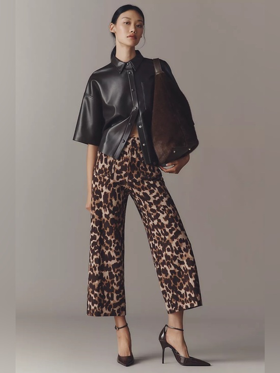 Anthropologie Pants - NWT Anthropologie Maeve The Colette Cropped Wide-Leg Trousers Ponte Edition
